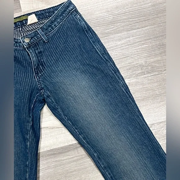 BDG urban outfitters low rise flare pinstripe jeans size 5/6 Y2K - Picture 2 of 9